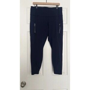 Athleta Rainer Tight Navy Blue Size 1X Athletic Outdoors